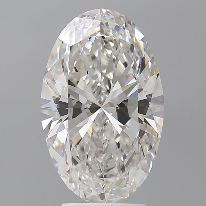 4.06 Carat Oval Shaped, Ideal Cut, F Color, VVS2 Clarity, IGI Certified Lab Grown Diamond