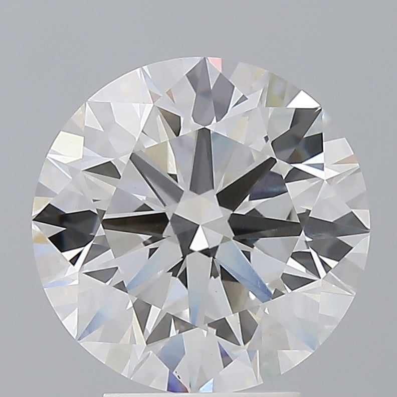 4.04 Carat Round Shaped, Ideal Cut, F Color, VVS2 Clarity, IGI Certified Lab Grown Diamond