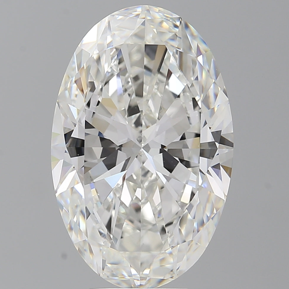 7.56 Carat Oval Shaped, Excellent Cut, F Color, VVS2 Clarity, IGI Certified Lab Grown Diamond