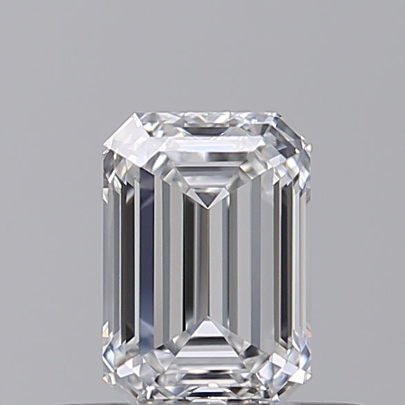 0.53 Carat Emerald Shaped, Ideal Cut, E Color, VVS1 Clarity, GIA Certified Lab Grown Diamond