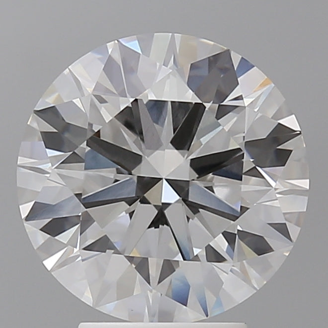 4.10 Carat Round Shaped, Ideal Cut, F Color, VVS2 Clarity, IGI Certified Lab Grown Diamond