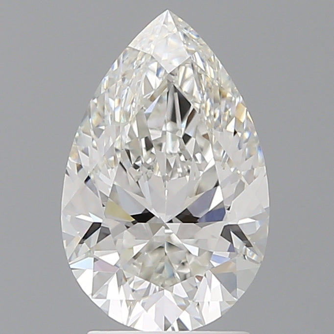 2.57 Carat Pear Shaped, Ideal Cut, F Color, VVS2 Clarity, IGI Certified Lab Grown Diamond