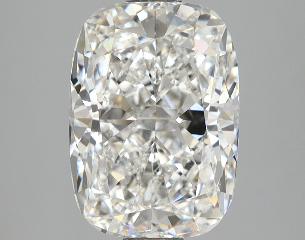 3.08 Carat Cushion Shaped, Ideal Cut, F Color, VVS2 Clarity, IGI Certified Lab Grown Diamond