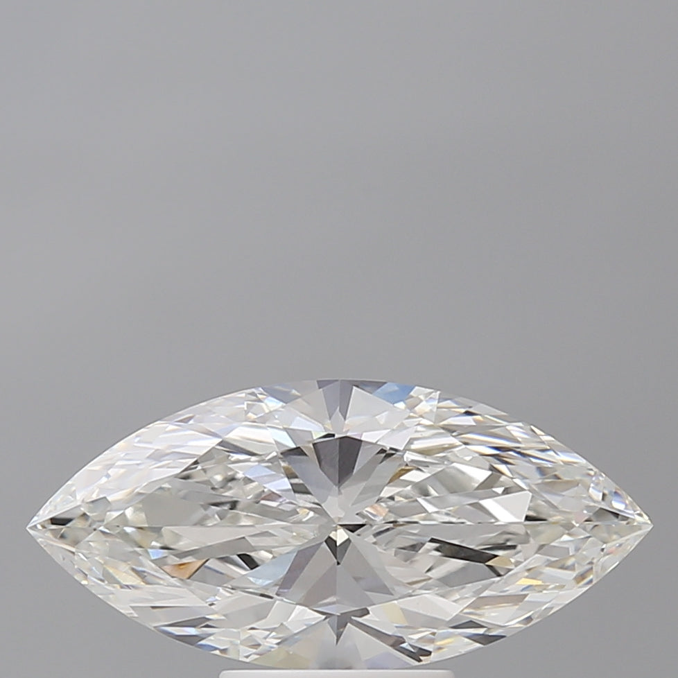 3.02 Carat Marquise Shaped, Ideal Cut, F Color, VVS2 Clarity, IGI Certified Lab Grown Diamond