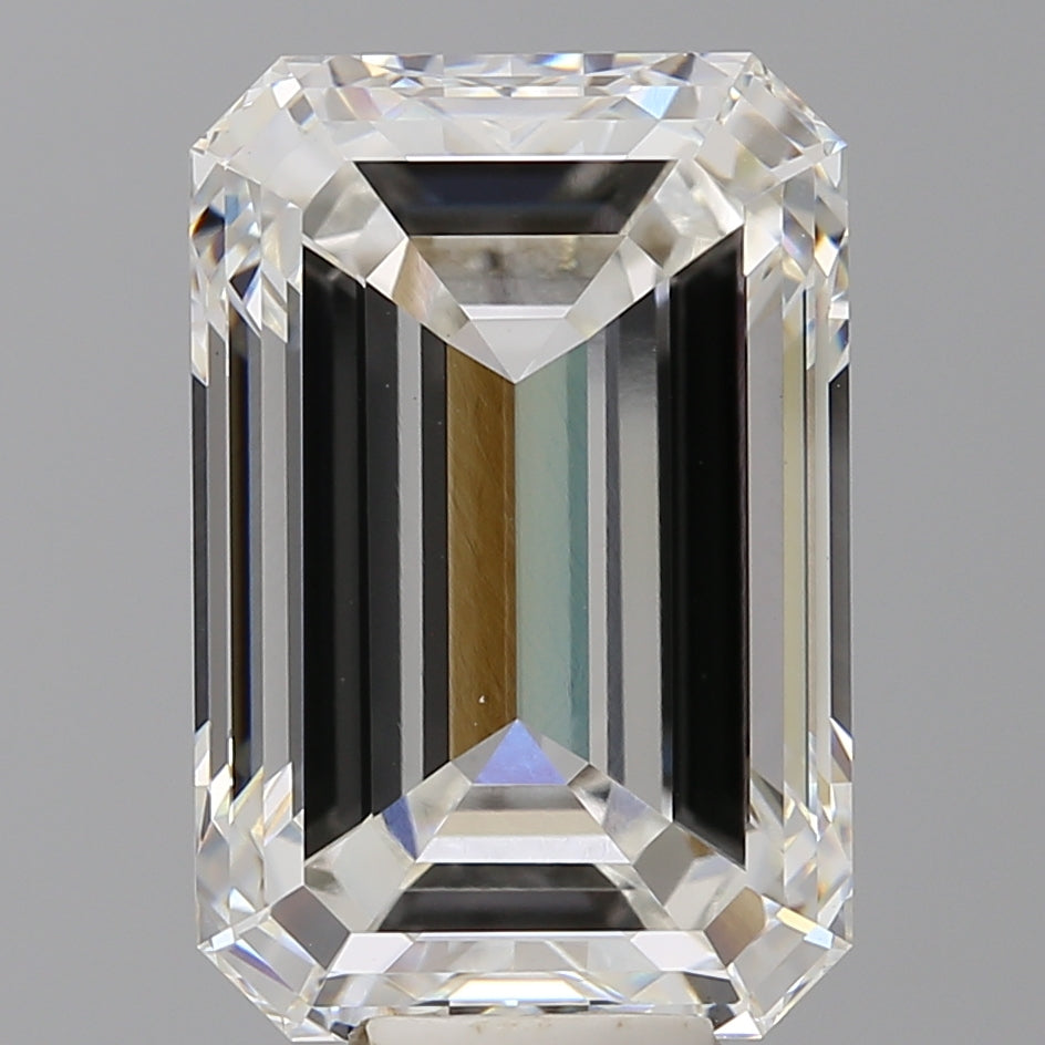 12.03 Carat Emerald Shaped, Ideal Cut, F Color, VS1 Clarity, IGI Certified Lab Grown Diamond