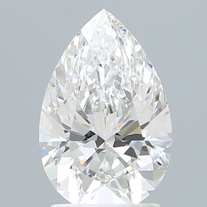 2.10 Carat Pear Shaped, Ideal Cut, D Color, VVS2 Clarity, IGI Certified Lab Grown Diamond
