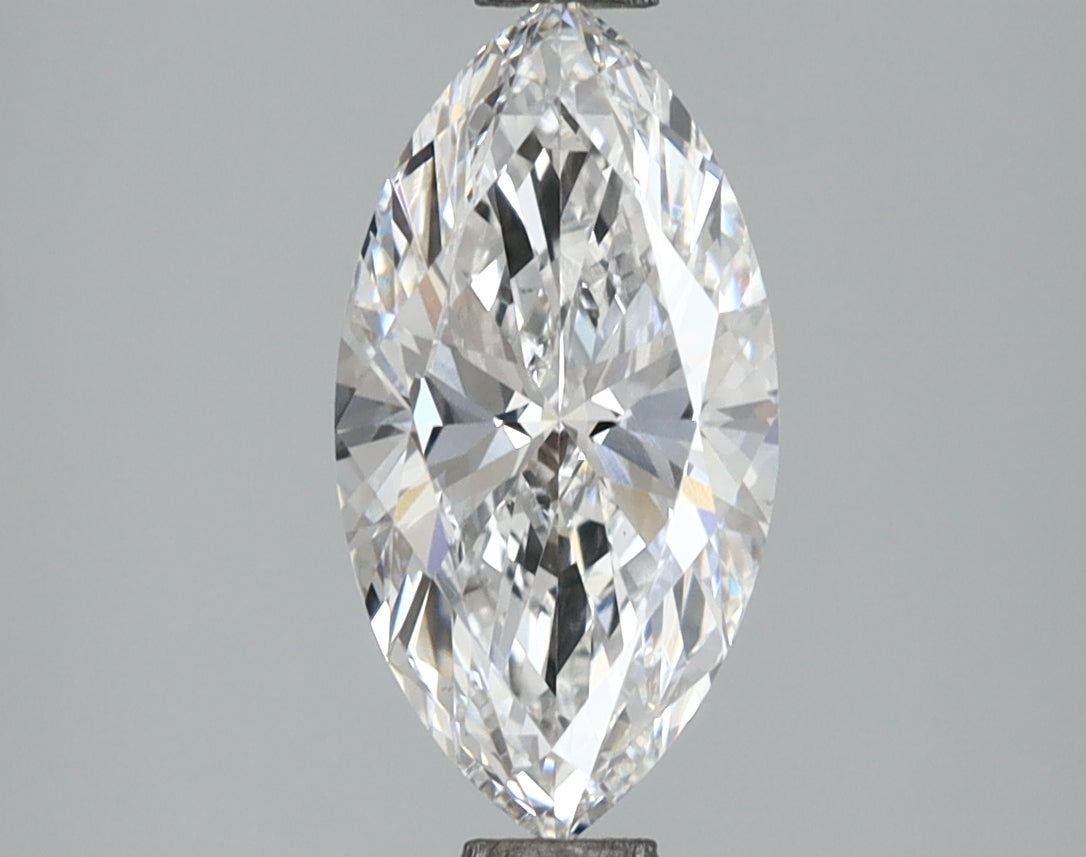 1.58 Carat Marquise Shaped, Ideal Cut, E Color, VVS2 Clarity, IGI Certified Lab Grown Diamond