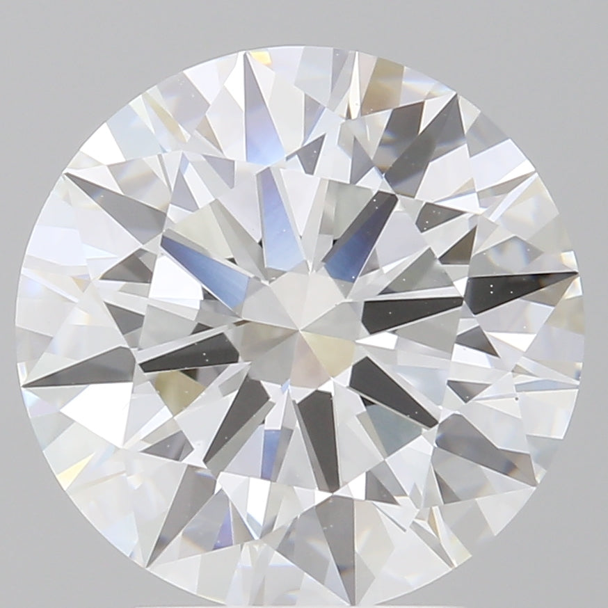 3.53 Carat Round Shaped, Ideal Cut, E Color, VVS2 Clarity, IGI Certified Lab Grown Diamond