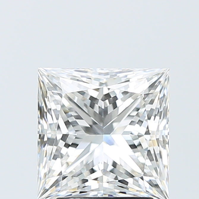 3.09 Carat Princess Shaped, Ideal Cut, F Color, VVS2 Clarity, IGI Certified Lab Grown Diamond