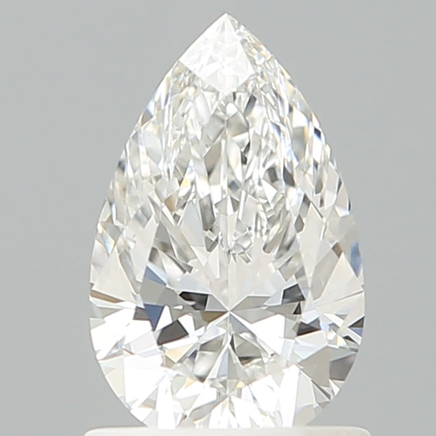 1.05 Carat Pear Shaped, Ideal Cut, D Color, VVS2 Clarity, IGI Certified Lab Grown Diamond
