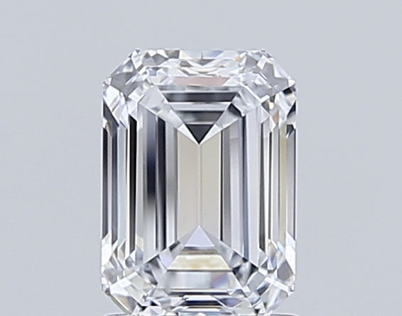 1.50 Carat Emerald Shaped, Ideal Cut, E Color, VS1 Clarity, IGI Certified Lab Grown Diamond
