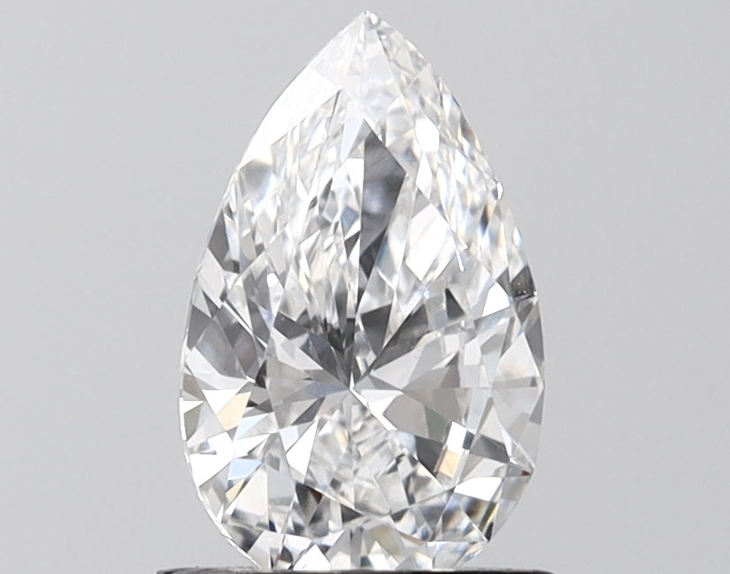 1.31 Carat Pear Shaped, Excellent Cut, D Color, VVS2 Clarity, IGI Certified Lab Grown Diamond