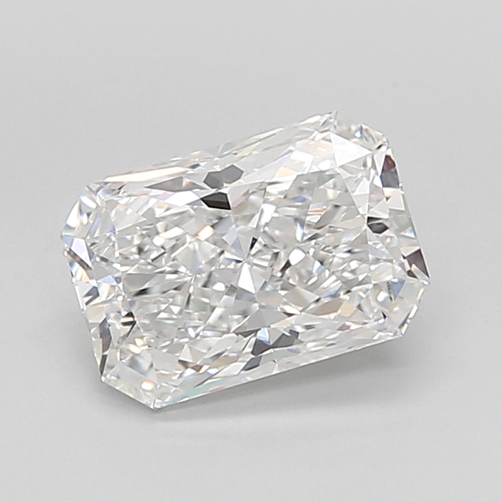 3.00 Carat Radiant Shaped, Ideal Cut, E Color, VVS2 Clarity, IGI Certified Lab Grown Diamond
