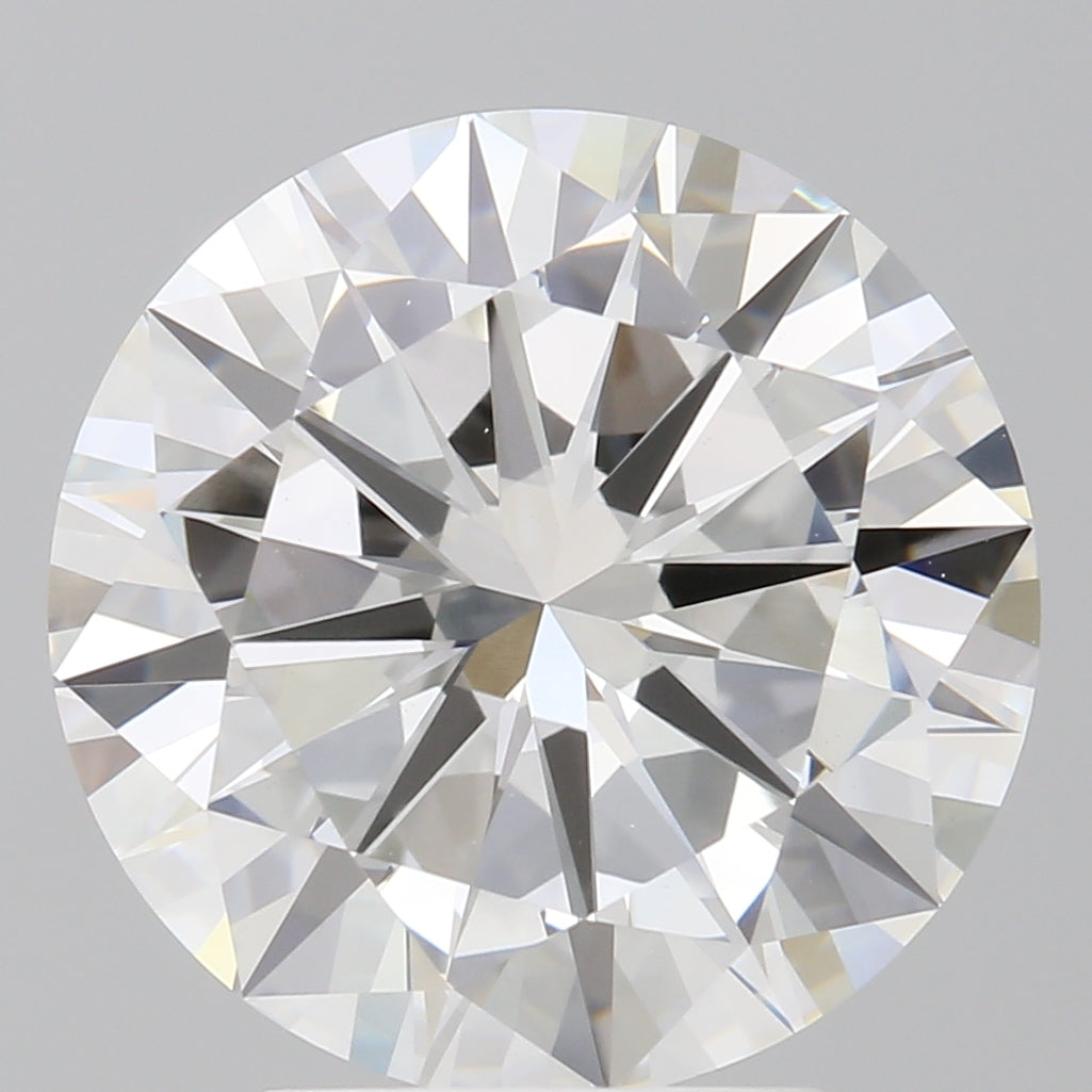 3.99 Carat Round Shaped, Excellent Cut, F Color, VVS2 Clarity, IGI Certified Lab Grown Diamond