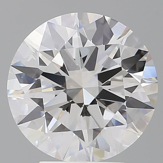 4.09 Carat Round Shaped, Ideal Cut, E Color, VVS2 Clarity, IGI Certified Lab Grown Diamond