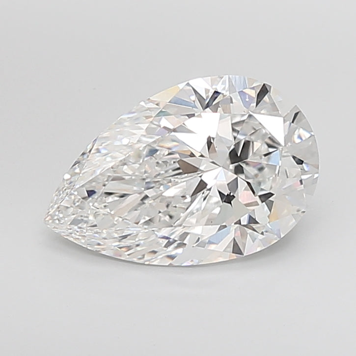5.06 Carat Pear Shaped, Ideal Cut, E Color, VS1 Clarity, IGI Certified Lab Grown Diamond