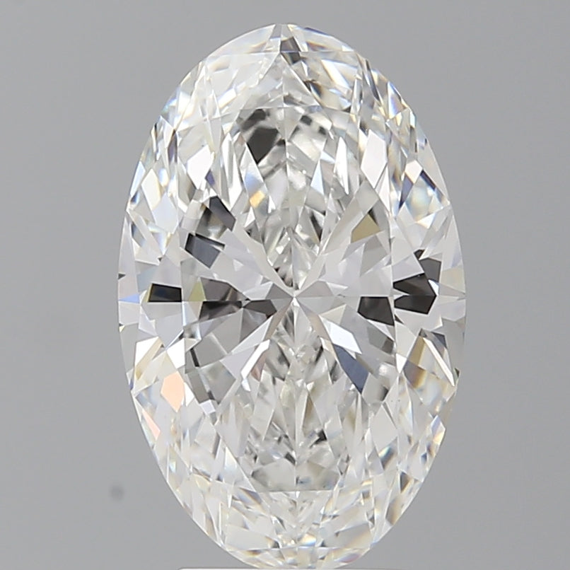 4.06 Carat Oval Shaped, Ideal Cut, F Color, VVS2 Clarity, IGI Certified Lab Grown Diamond