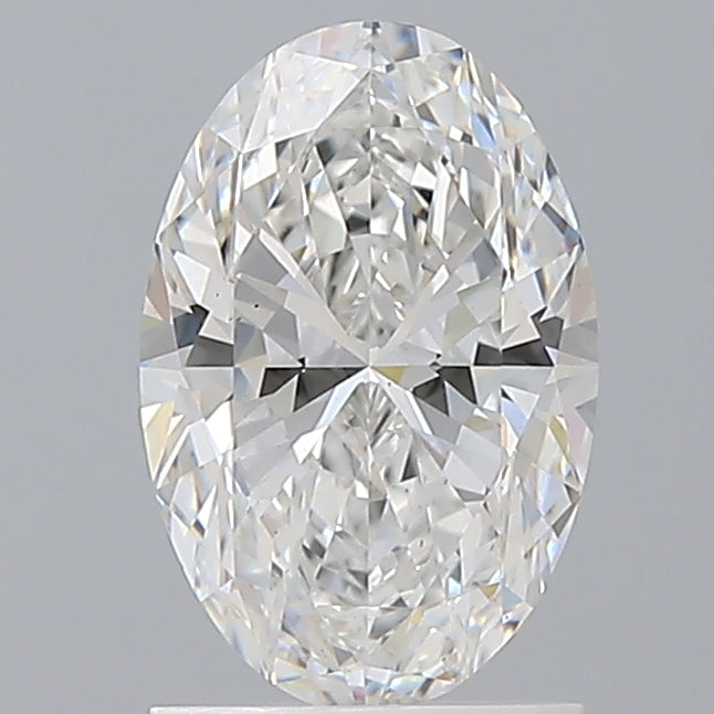 1.52 Carat Oval Shaped, Ideal Cut, E Color, VS1 Clarity, IGI Certified Lab Grown Diamond