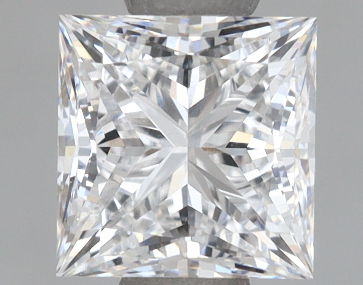 1.09 Carat Princess Shaped, Ideal Cut, D Color, VVS1 Clarity, IGI Certified Lab Grown Diamond