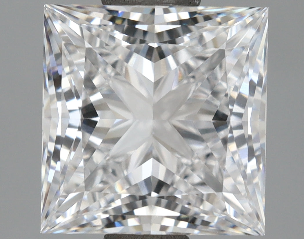 2.20 Carat Princess Shaped, Ideal Cut, D Color, VVS1 Clarity, IGI Certified Lab Grown Diamond