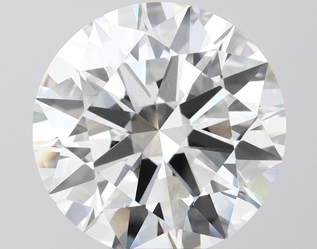 7.07 Carat Round Shaped, Excellent Cut, F Color, VVS2 Clarity, IGI Certified Lab Grown Diamond