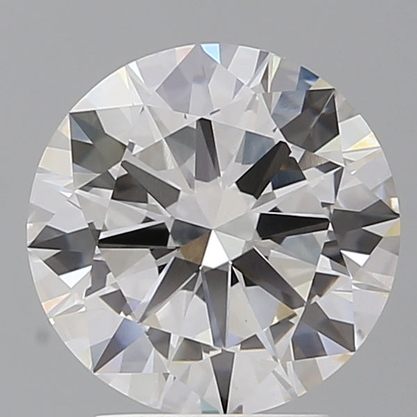 3.06 Carat Round Shaped, Excellent Cut, F Color, VVS2 Clarity, IGI Certified Lab Grown Diamond