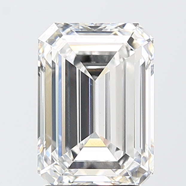 3.08 Carat Emerald Shaped, Ideal Cut, E Color, VS1 Clarity, IGI Certified Lab Grown Diamond