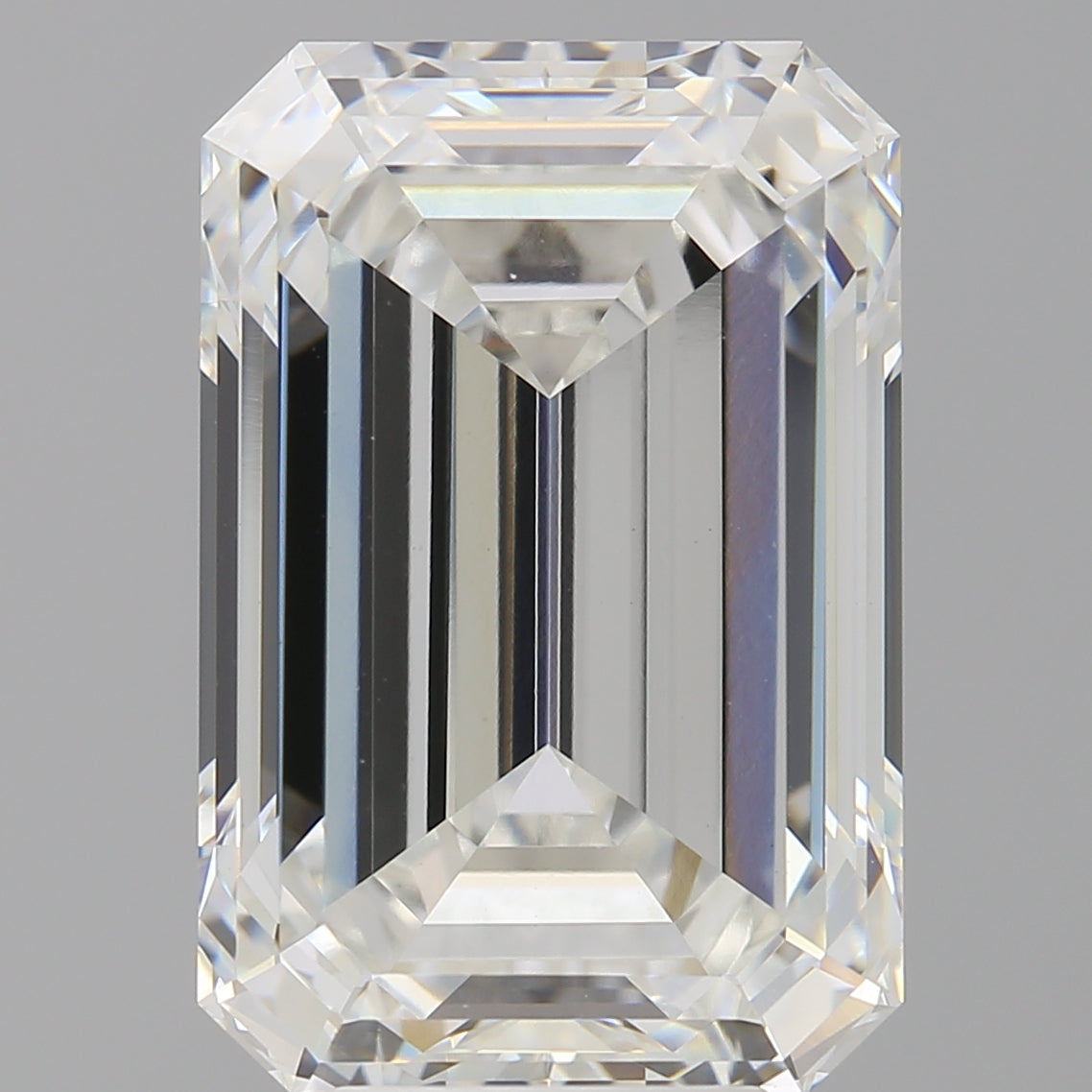8.04 Carat Emerald Shaped, Ideal Cut, F Color, VVS2 Clarity, IGI Certified Lab Grown Diamond