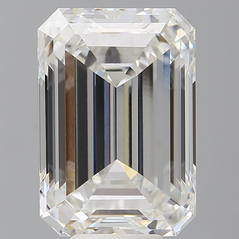 9.03 Carat Emerald Shaped, Ideal Cut, F Color, VVS2 Clarity, IGI Certified Lab Grown Diamond