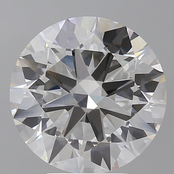 5.52 Carat Round Shaped, Excellent Cut, F Color, VVS2 Clarity, IGI Certified Lab Grown Diamond
