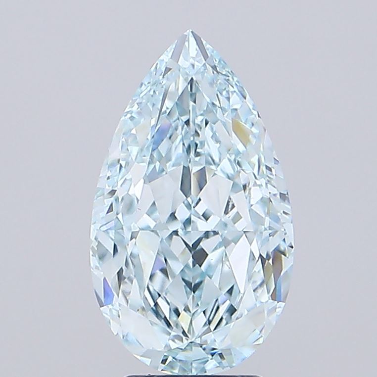 5.29 Carat Pear Shaped, Very Good Cut, VVS2 Clarity, IGI Certified Lab Grown Diamond