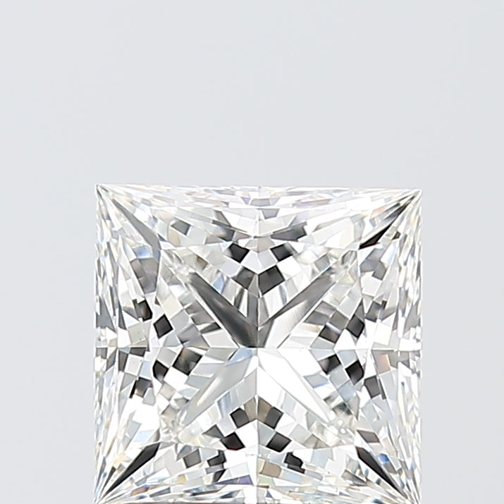 2.03 Carat Princess Shaped, Ideal Cut, F Color, VS1 Clarity, IGI Certified Lab Grown Diamond