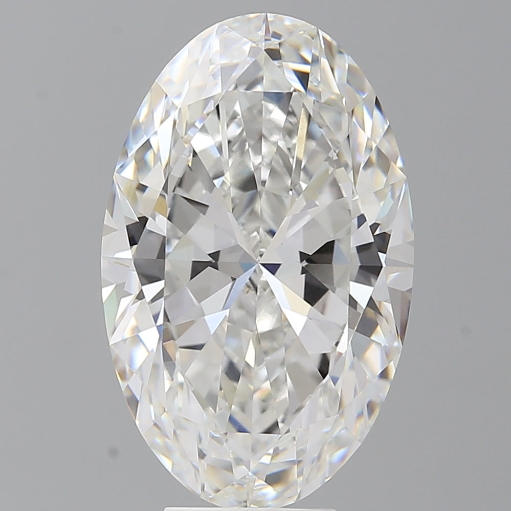 7.58 Carat Oval Shaped, Ideal Cut, F Color, VVS2 Clarity, IGI Certified Lab Grown Diamond