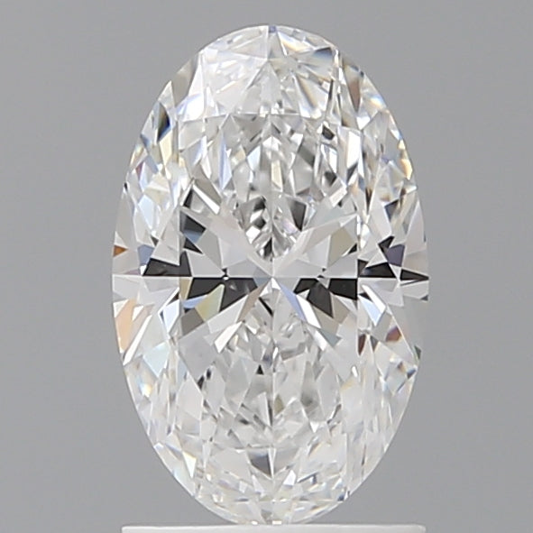 1.55 Carat Oval Shaped, Ideal Cut, D Color, VVS2 Clarity, IGI Certified Lab Grown Diamond