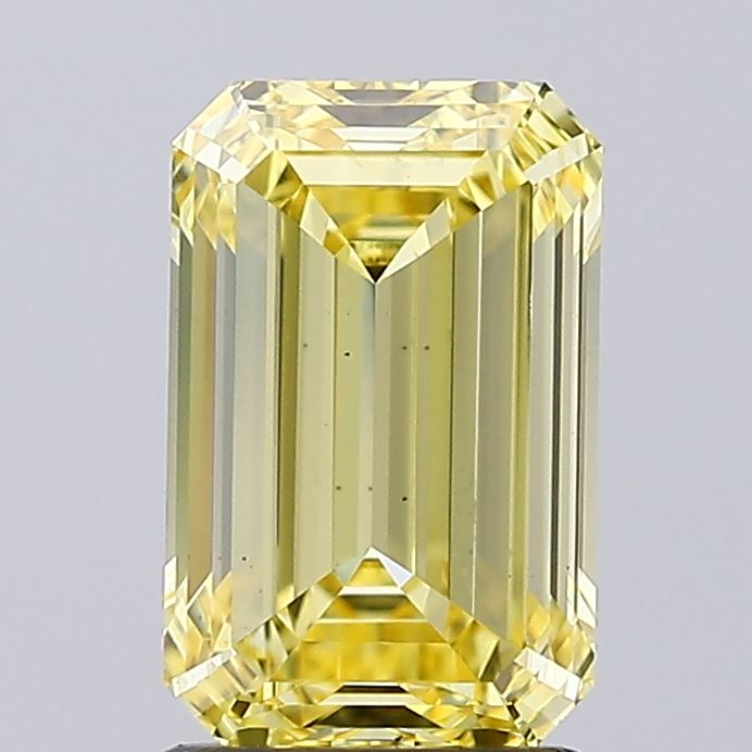 2.00 Carat Emerald Shaped, Excellent Cut, VS1 Clarity, IGI Certified Lab Grown Diamond