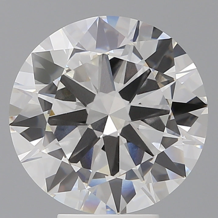 5.60 Carat Round Shaped, Excellent Cut, F Color, VVS2 Clarity, IGI Certified Lab Grown Diamond