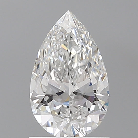1.08 Carat Pear Shaped, Ideal Cut, D Color, VVS2 Clarity, IGI Certified Lab Grown Diamond
