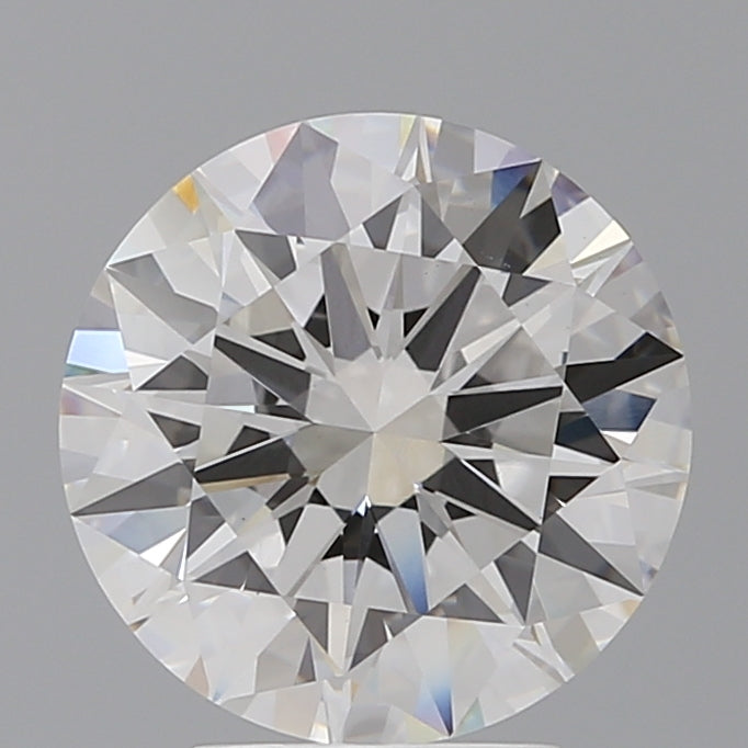 4.02 Carat Round Shaped, Ideal Cut, F Color, VVS2 Clarity, IGI Certified Lab Grown Diamond