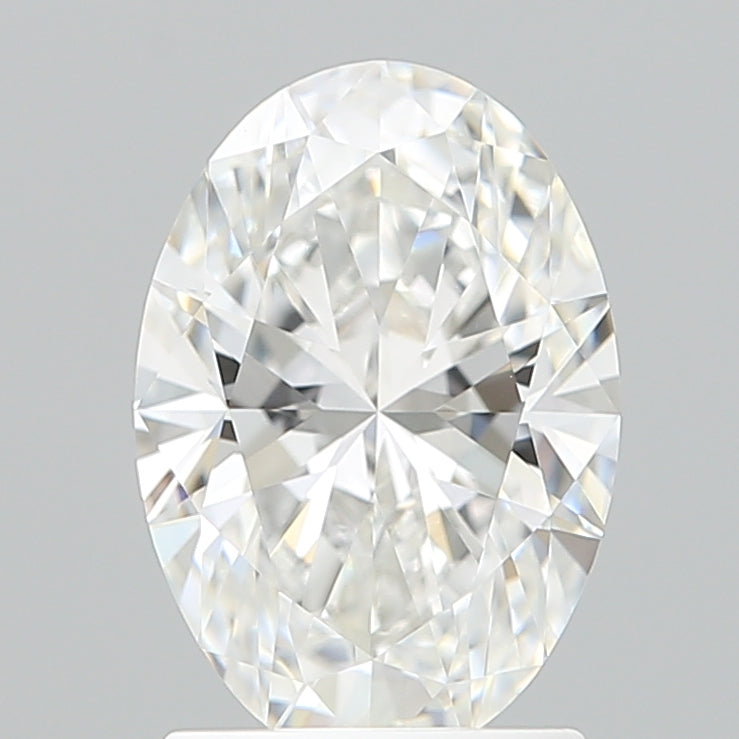 1.79 Carat Oval Shaped, Ideal Cut, F Color, VVS2 Clarity, IGI Certified Lab Grown Diamond
