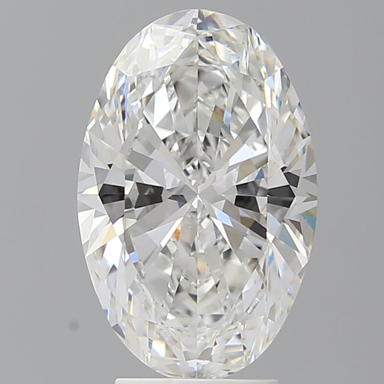 4.09 Carat Oval Shaped, Ideal Cut, E Color, VVS2 Clarity, IGI Certified Lab Grown Diamond