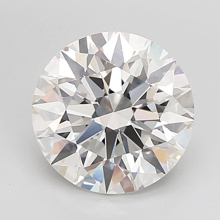 5.03 Carat Round Shaped, Ideal Cut, F Color, VVS2 Clarity, IGI Certified Lab Grown Diamond