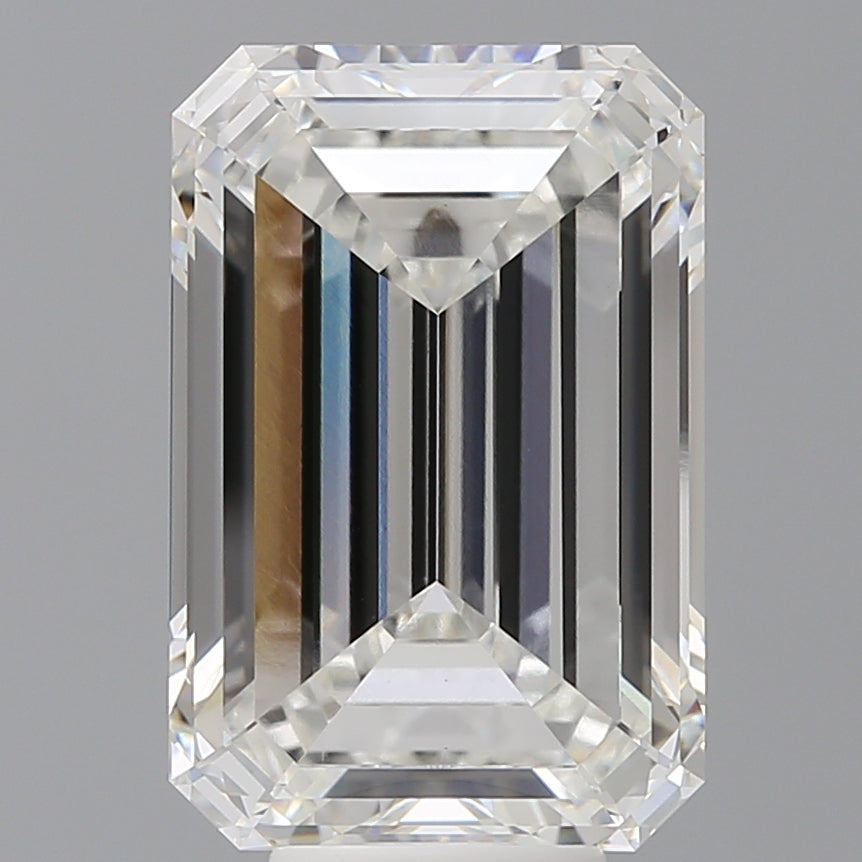8.59 Carat Emerald Shaped, Ideal Cut, F Color, VVS2 Clarity, IGI Certified Lab Grown Diamond