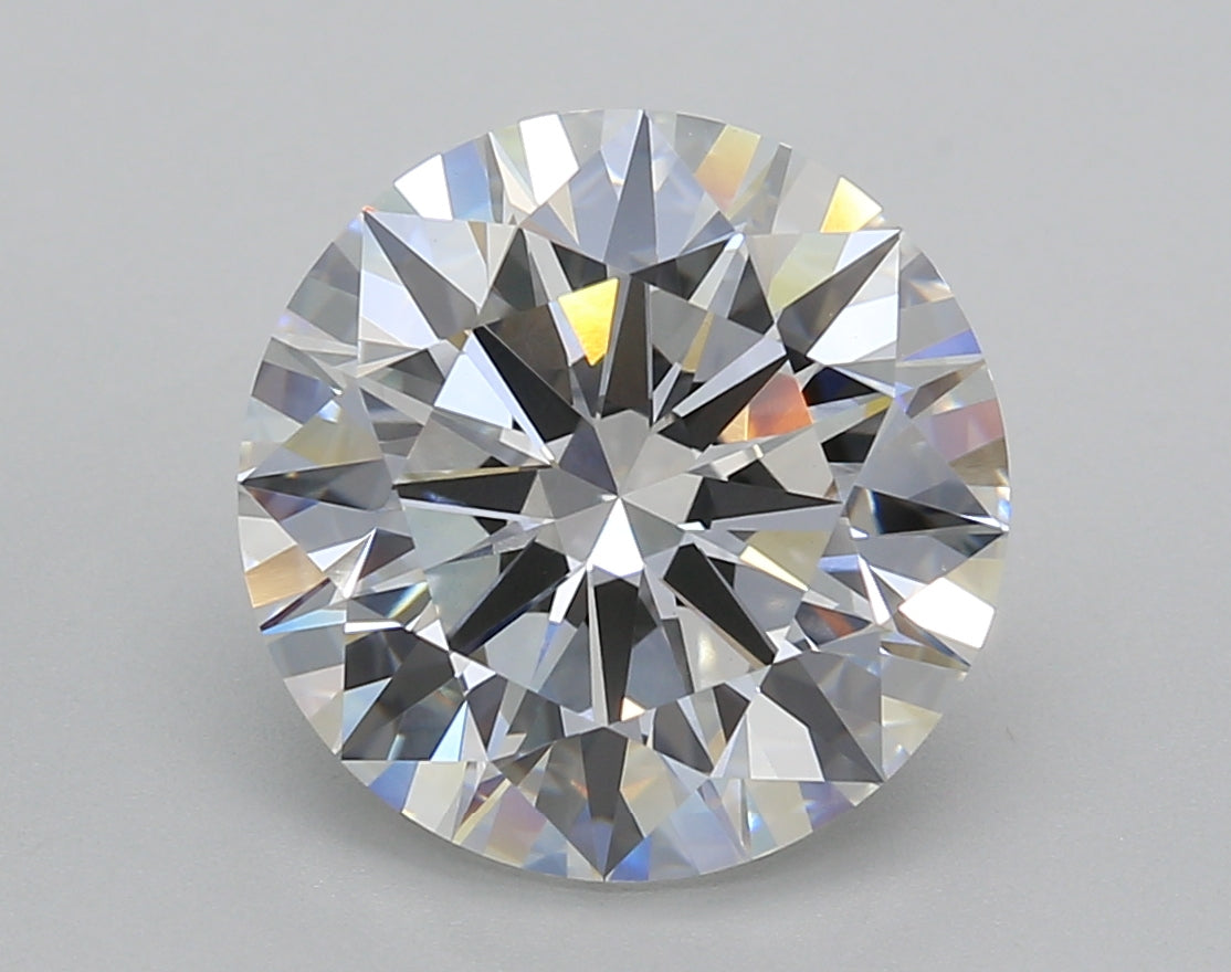 5.02 Carat Round Shaped, Ideal Cut, E Color, VVS2 Clarity, IGI Certified Lab Grown Diamond