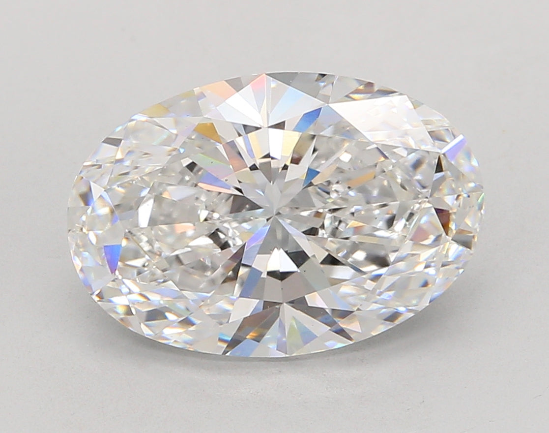 5.46 Carat Oval Shaped, Ideal Cut, E Color, VS1 Clarity, IGI Certified Lab Grown Diamond