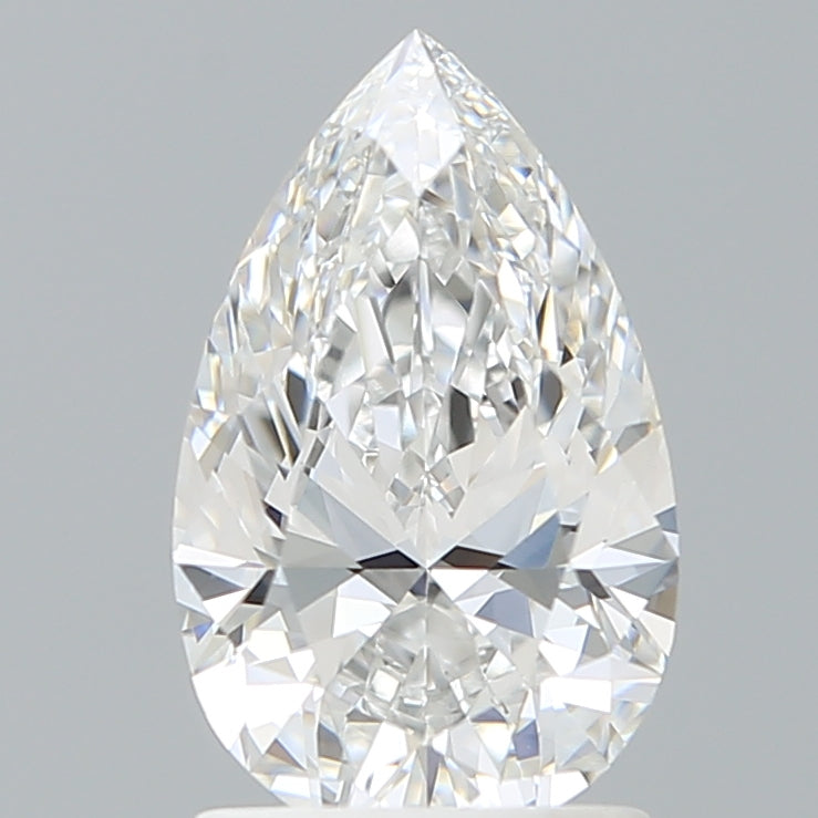 1.69 Carat Pear Shaped, Ideal Cut, E Color, VVS2 Clarity, IGI Certified Lab Grown Diamond