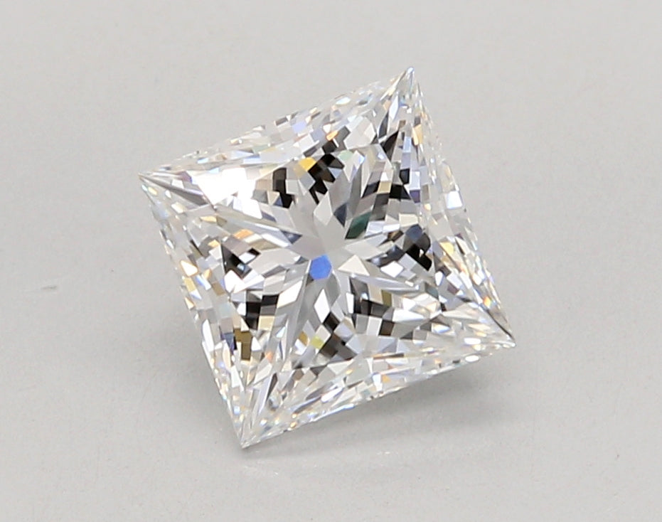 2.04 Carat Princess Shaped, Ideal Cut, D Color, VVS2 Clarity, IGI Certified Lab Grown Diamond