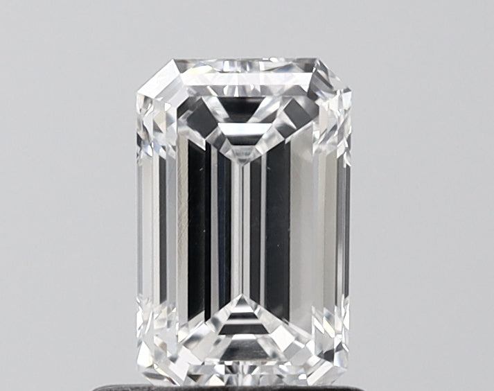 1.03 Carat Emerald Shaped, Excellent Cut, D Color, VVS2 Clarity, IGI Certified Lab Grown Diamond