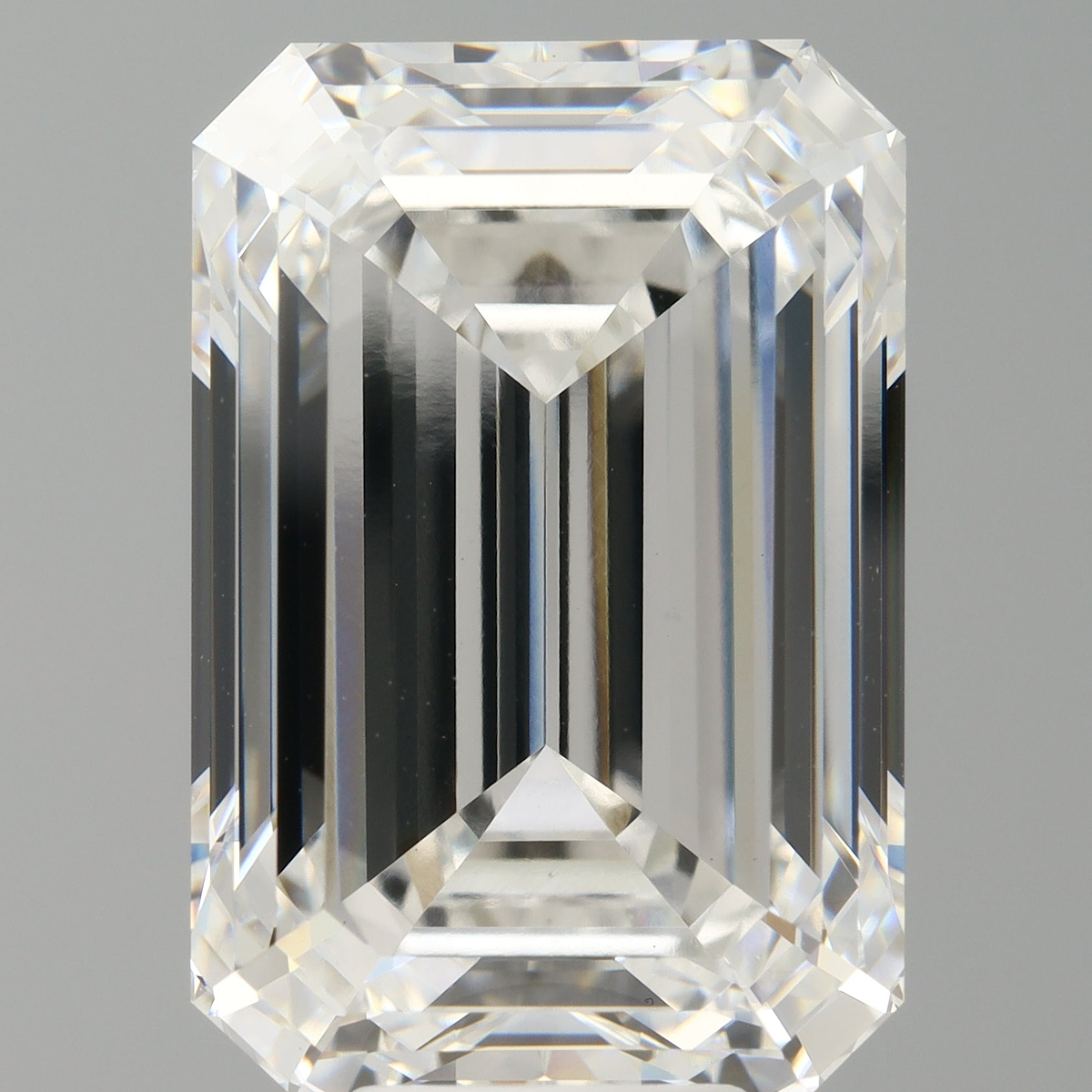 10.59 Carat Emerald Shaped, Ideal Cut, F Color, VVS2 Clarity, IGI Certified Lab Grown Diamond