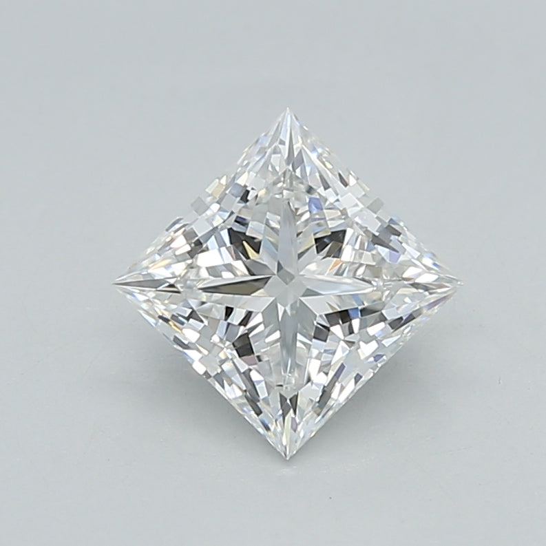1.04 Carat Princess Shaped, Ideal Cut, E Color, VVS2 Clarity, IGI Certified Lab Grown Diamond