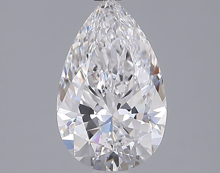 1.55 Carat Pear Shaped, Ideal Cut, D Color, VVS2 Clarity, IGI Certified Lab Grown Diamond